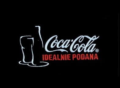 Haft komputerowy Coca-Cola Idealnie podana