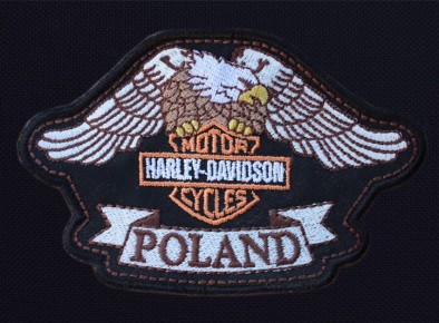 Harley Davidson  Poland tarcza haftowana