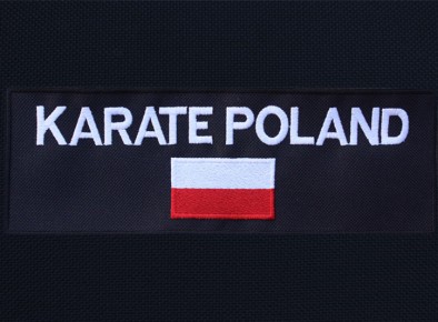 Karate Poland naszywka haftowana